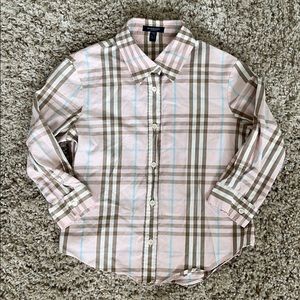 AUTHENTIC Burberry boys size 6 button down shirt